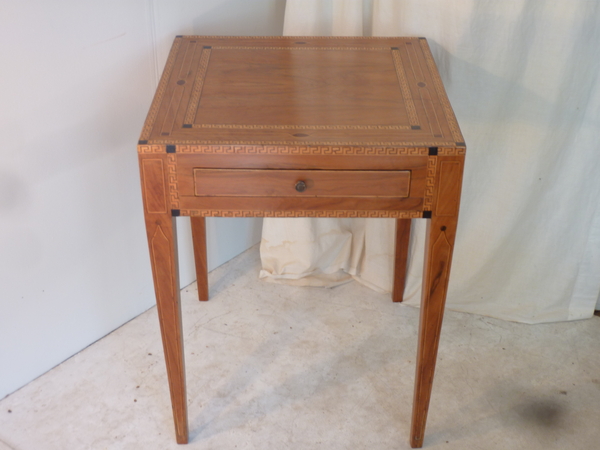 19th Century Continental Inlay Table