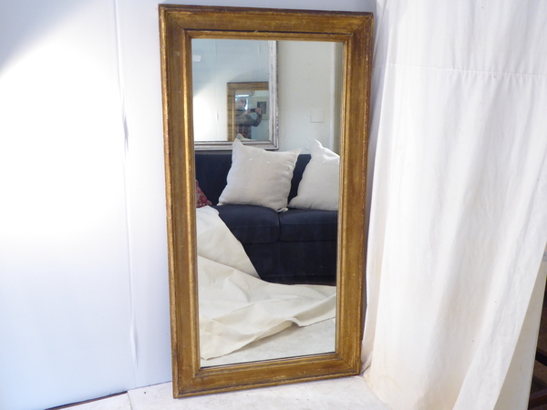 19th C Aged Gold Mirror