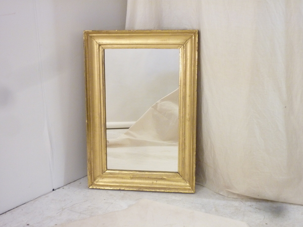 19th Century Small Gilt Mirror