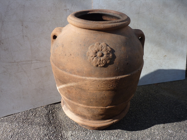 19th Century Italian Terra Cotta Olive Oil Container