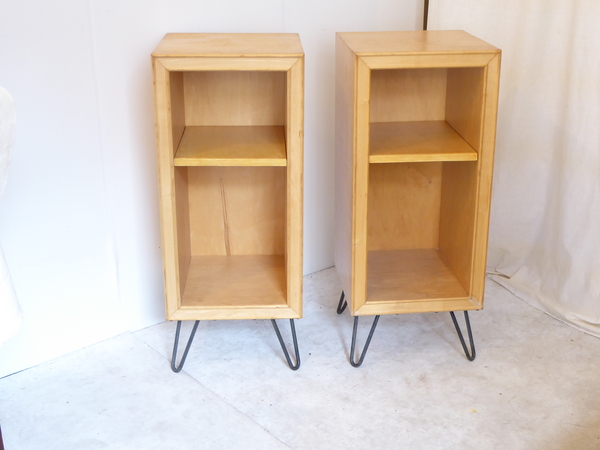 Pair Mid Century Nightstands