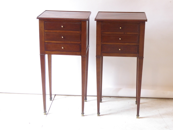 French Directoire Style Nightstands
