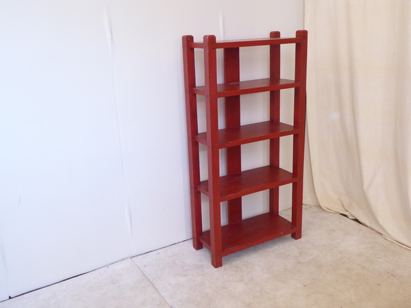 Arts and Crafts Cinnabar Etagere