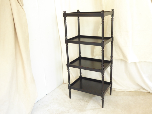 Antique Ebonized Etagere