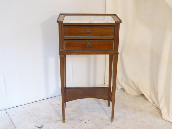 French Directoire Style Mahogany Nightstand