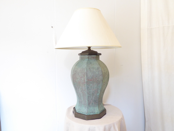 Verdigris Copper Lamp
