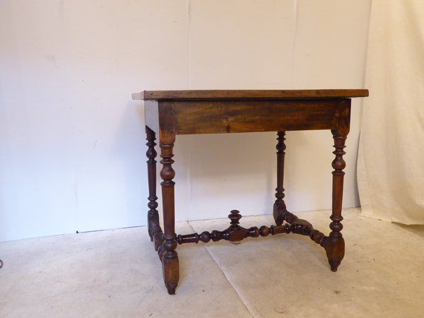 19th C Rustic Walnut Table