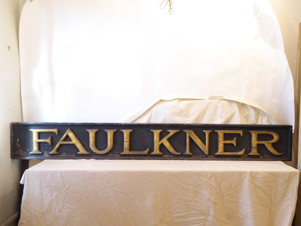 19th Century American Faulkner Sign