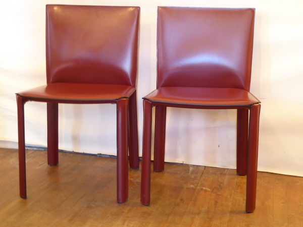 DeCouro Leather Chairs a pair