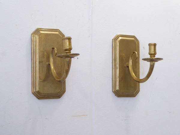 Brass Sconces a pair