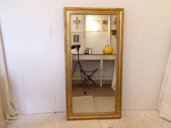 Crackle Finish Gold Leafed Mirror