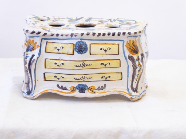 Antique French Faience Bough Pot