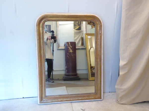 French Louis Philippe Curve Corner Mirror