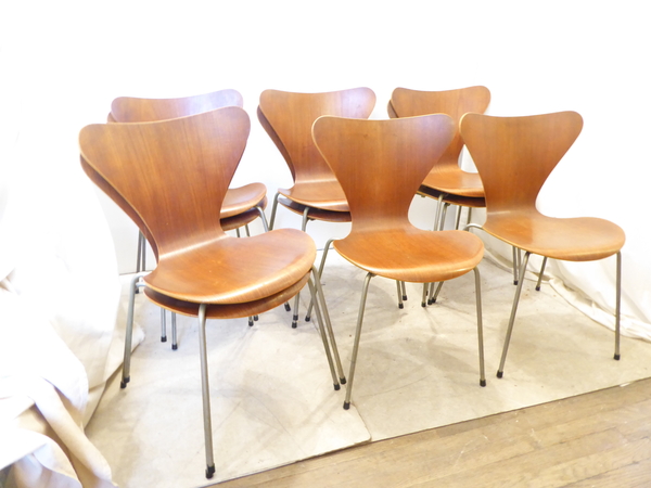 Arne Jacobson Chairs Set of Ten