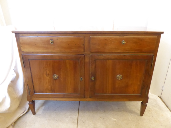 18th C Italian Walnut Neoclassical Buffet