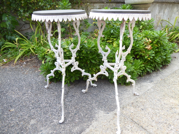 Victorian Iron Garden Tables