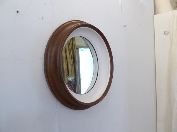 19th C Oval Framed Mirror