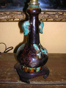 17th Century Chinese Fa Hua vase lamps
