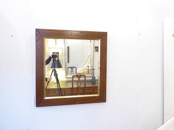 Antique Elmwood Mirror