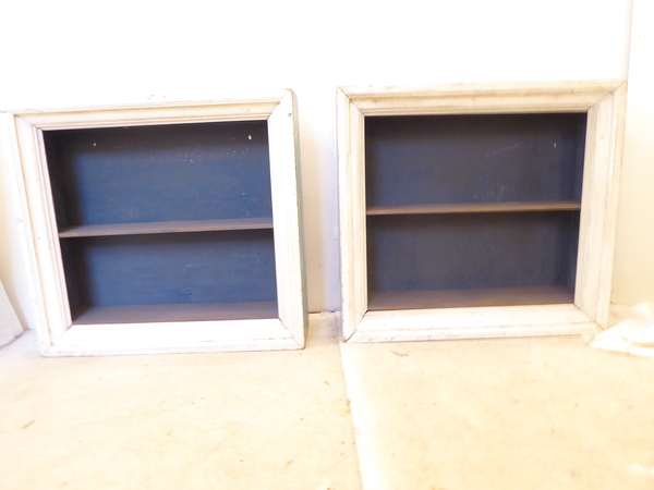 Pair Rustic Wall Cabinets