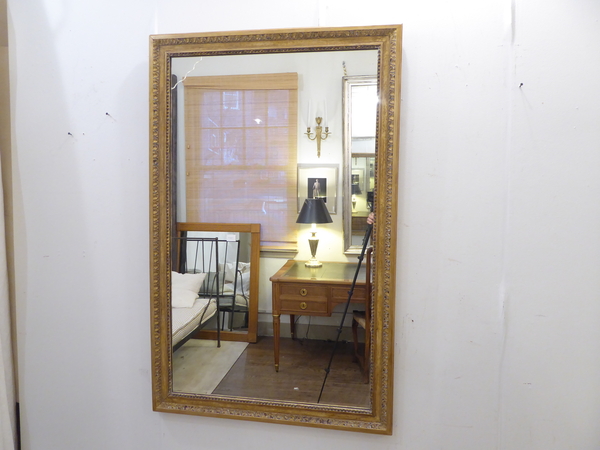 Louis XVI Style Weathered Gold Mirror