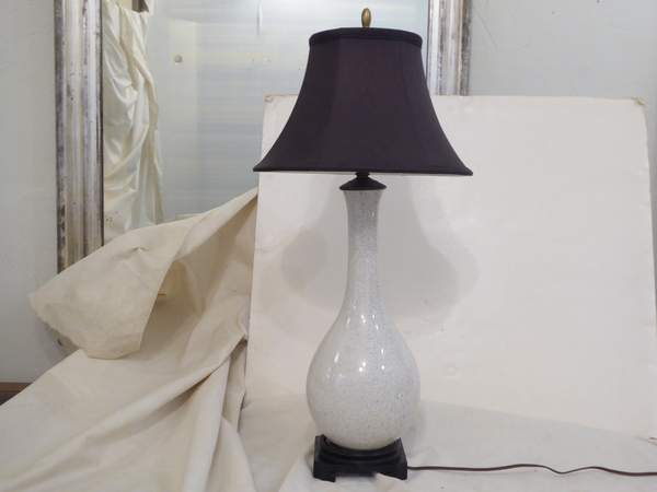 Japanese Style Crackle Glaze Ceramic Lamp