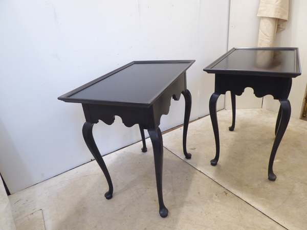 Pair Queen Anne Style Sidetables