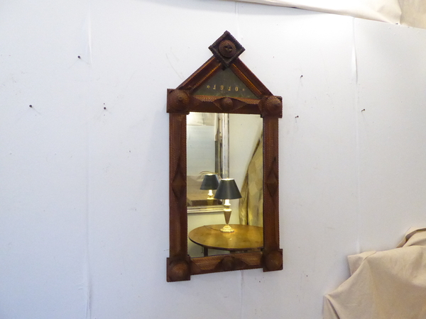 1910 Tramp Art Mirror