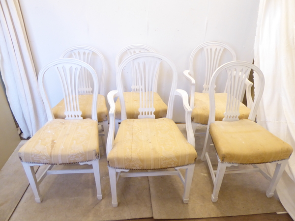 Set of 6 Gustavian Style Dining Chairs
