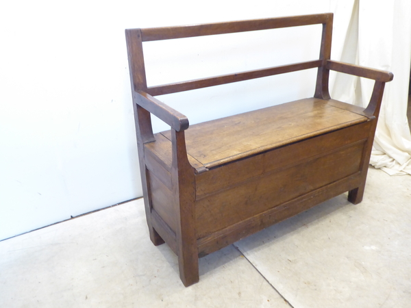 19th C French Lift Top Bench