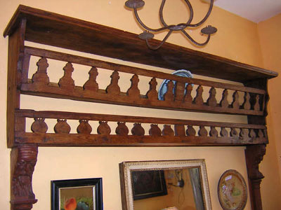 18th Century Tuscan cypesswood plate rail