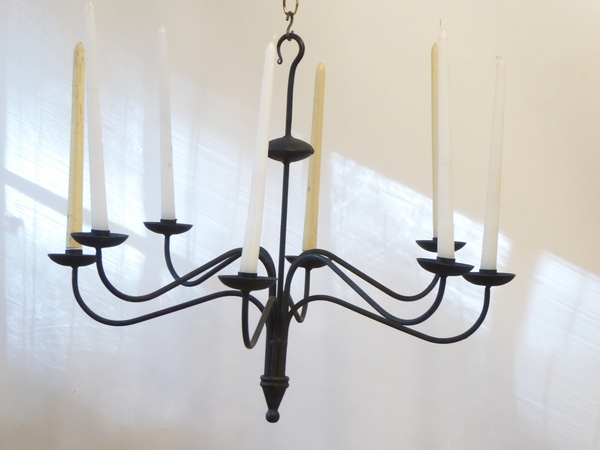 Iron Chandelier for 8 Candles