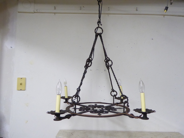 Antique Iron Chandelier