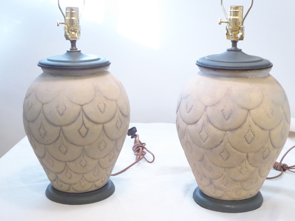 Pair Ceramic Lamps