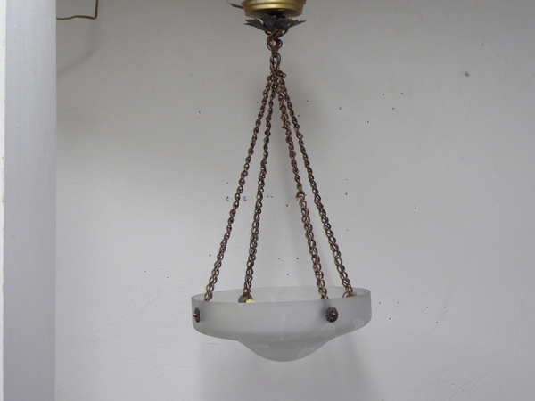 French Art Nouveau Pendant Light