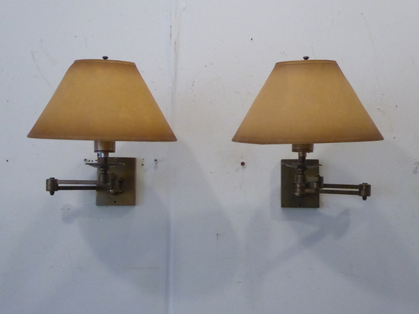 Extending Brass Sconces