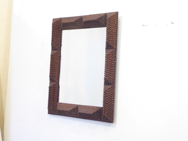 American Tramp Art Mirror
