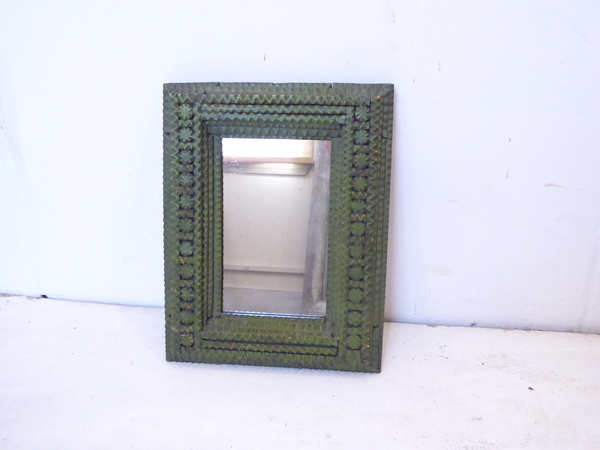 Mini Tramp Art Accent Mirror