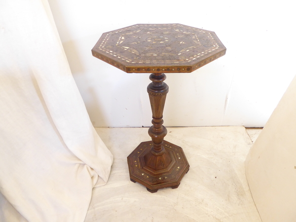 19th C Syrian Octagonal Table