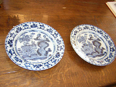 18th century Dutch Delft pair chargers