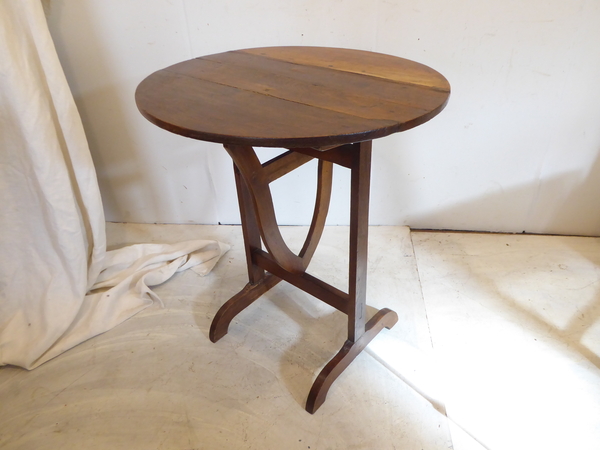 19th C French Small Walnut Wine Table