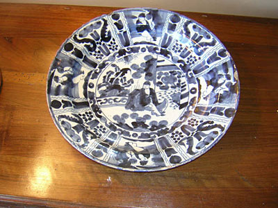 18th century English Delft charger