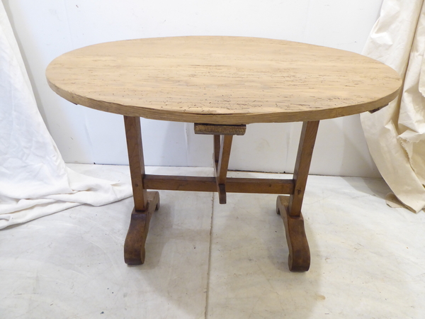 French 19th C Pine Wine Tasting Table
