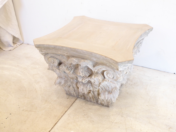 19th C Column Capital Coffee Table