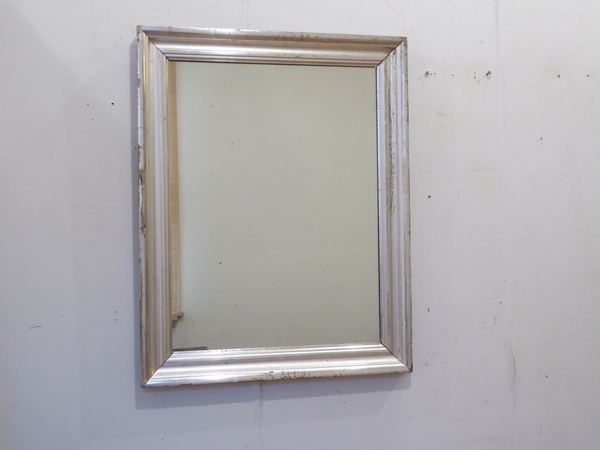 Silvered 19th C Mirror