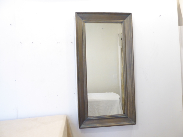 19th C Faux Bronze Mirror