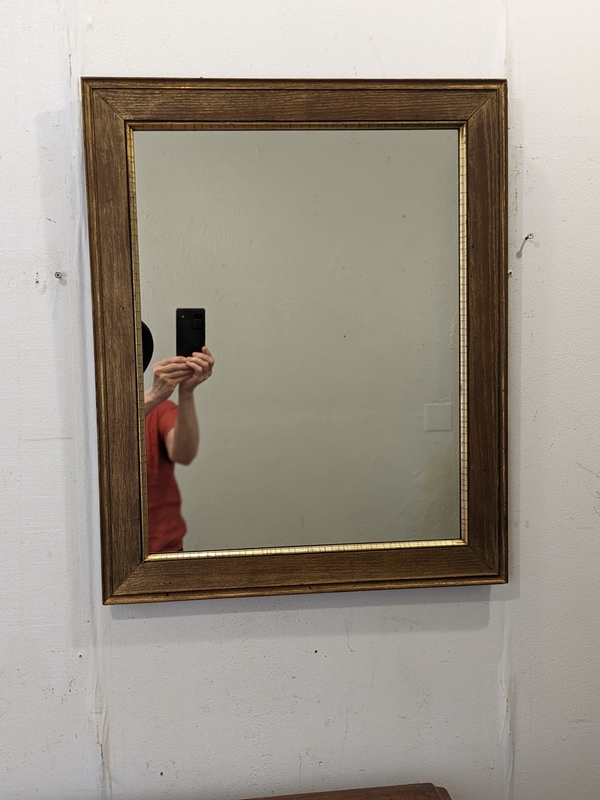 Antique American Chestnut Mirror