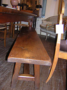 20th century French oak bench