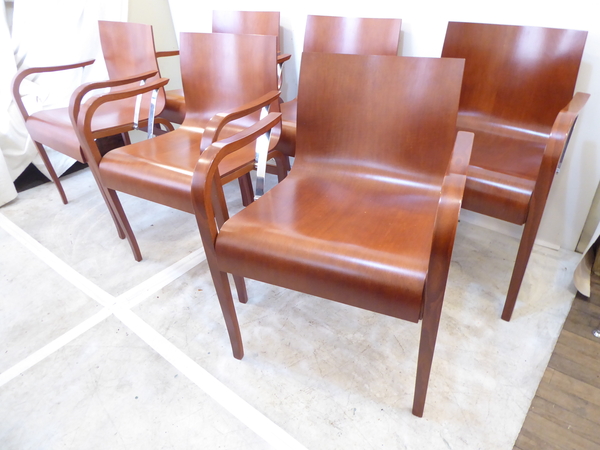Six Modern Dining Chairs