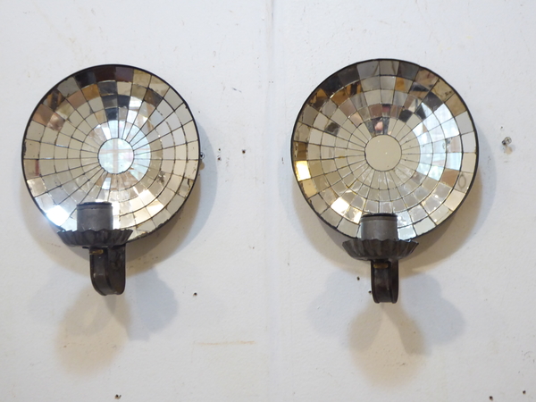 Antique American Tin Sconces